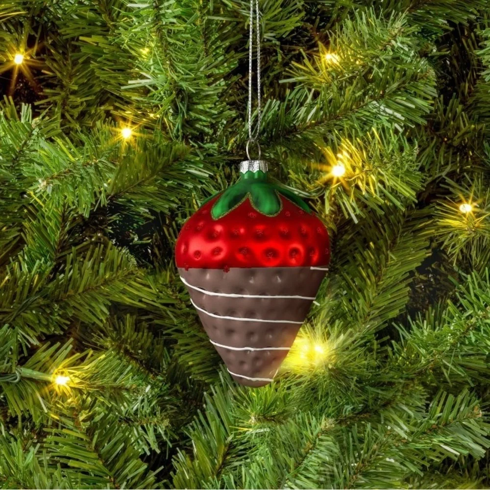 Chocolate Covered Strawberry Ornament